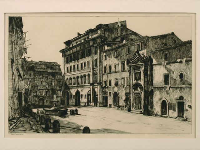 1936 - Civitavecchia: la piazza Leandra
